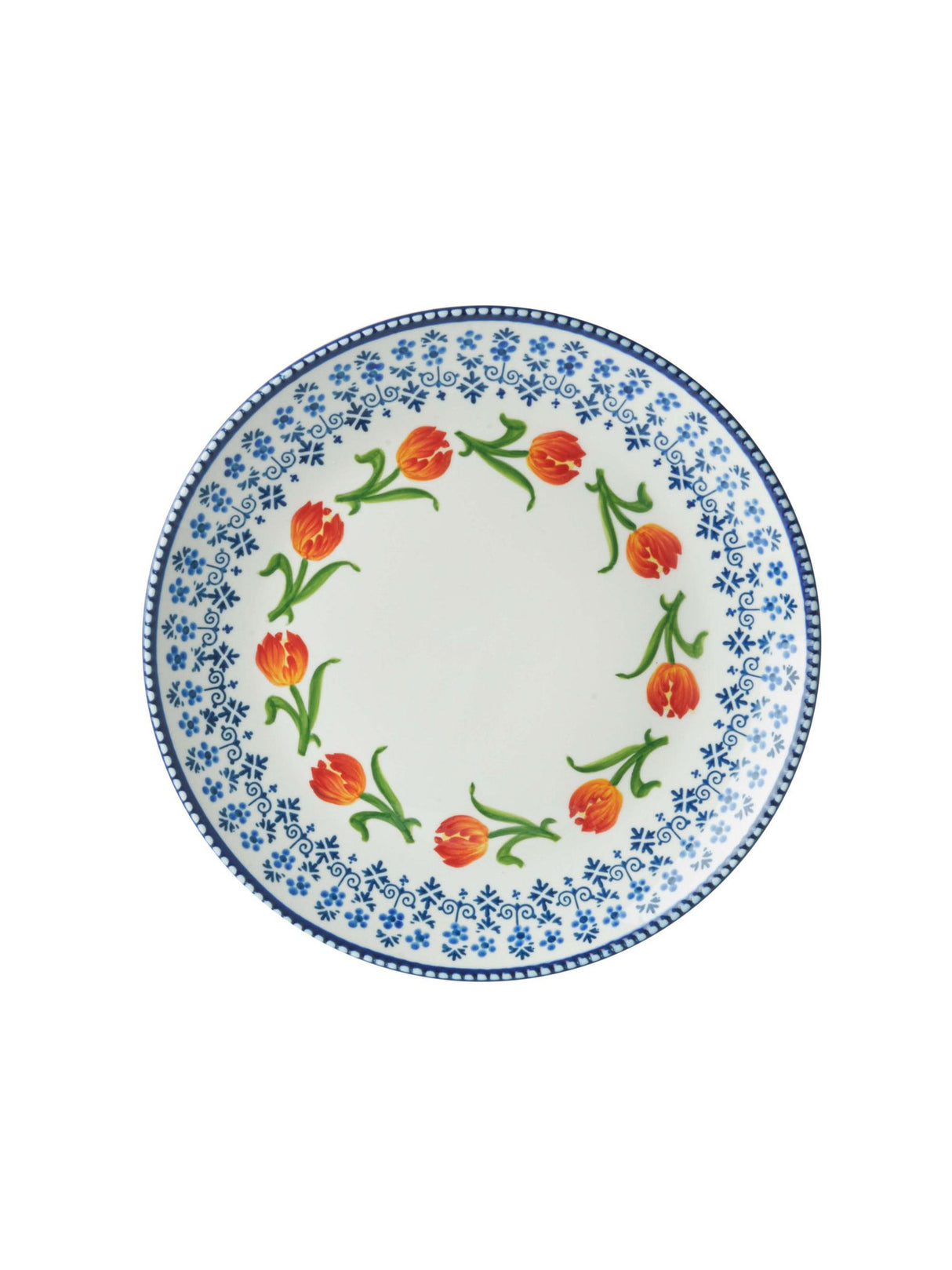 Plate Oranje Tulp - Ceramic - Set of 4