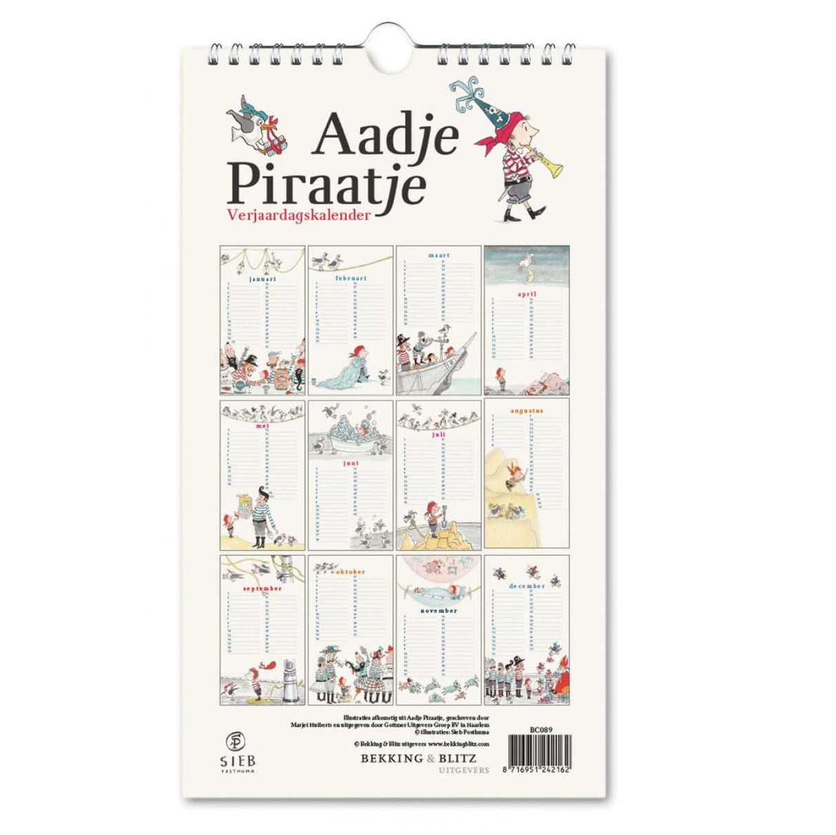 Kalender - Aadje Piraatje