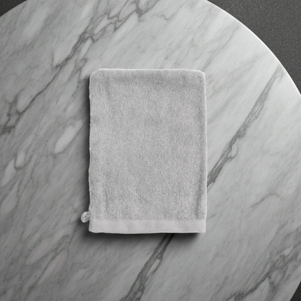 Alpha Washcloth - Light Grey