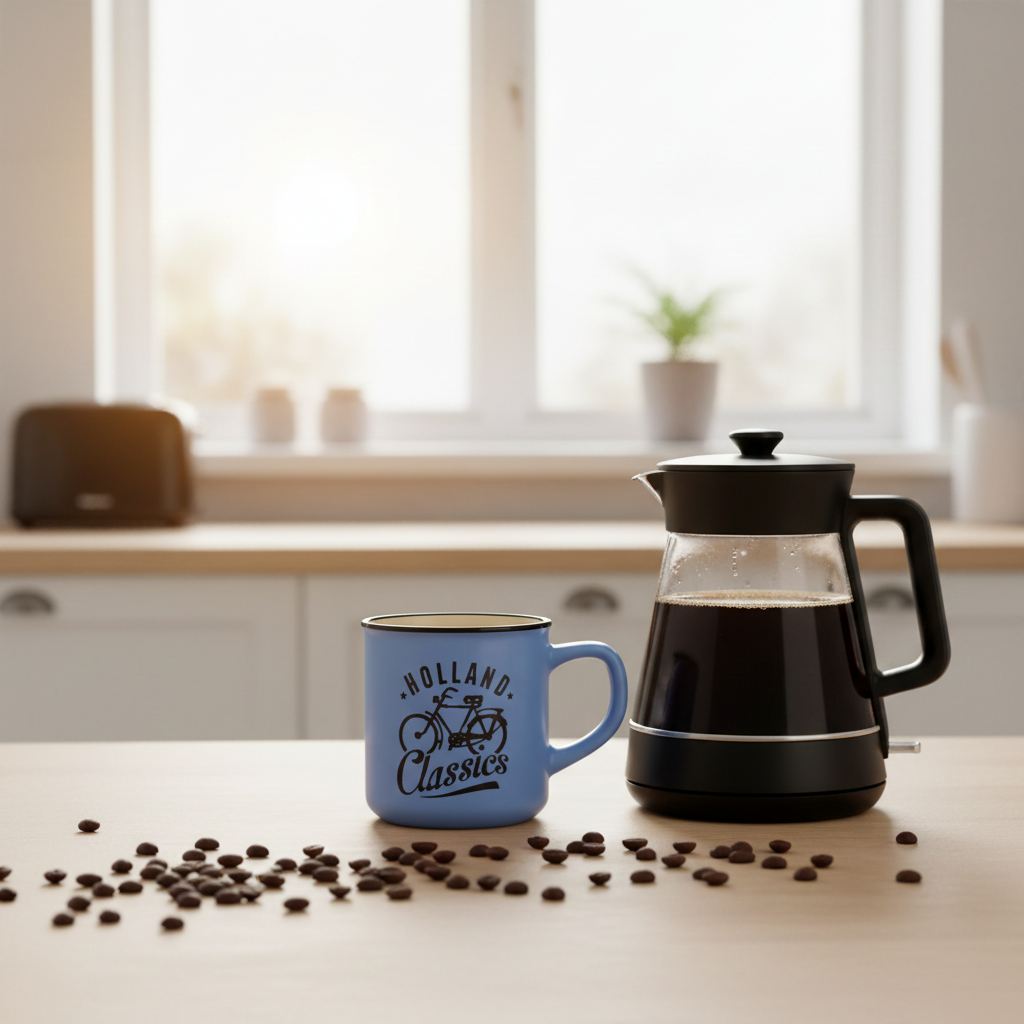 Mug de camping Amsterdam – Bleu