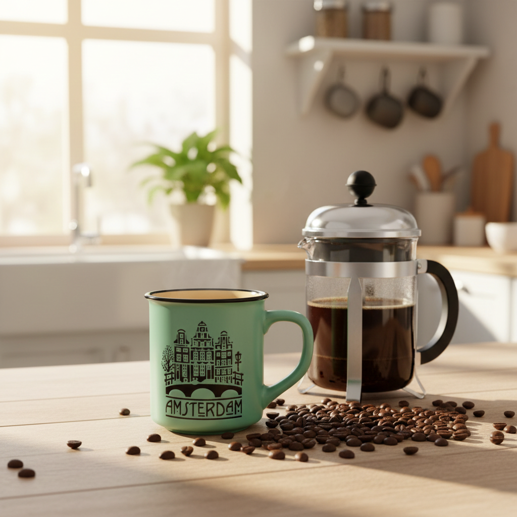 Mug de camping Amsterdam – Vert