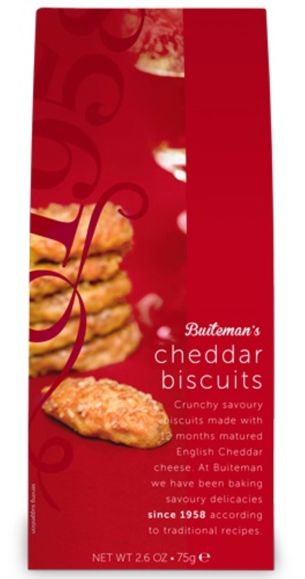 Buiteman Cheddar Biscuits - 75g --- Holland Store - Toronto