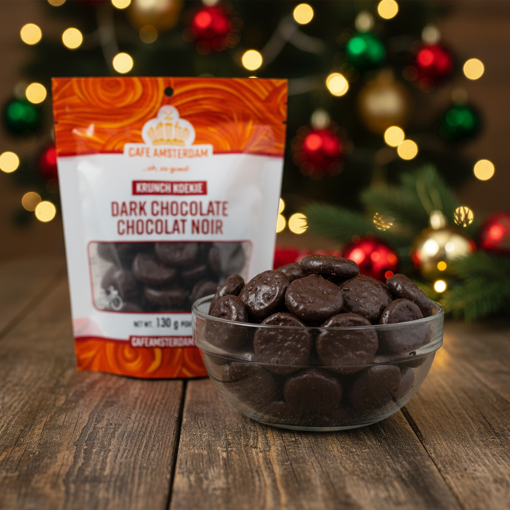 Cafe Amsterdam Crunch Koekie with Dark Chocolate – 130 g