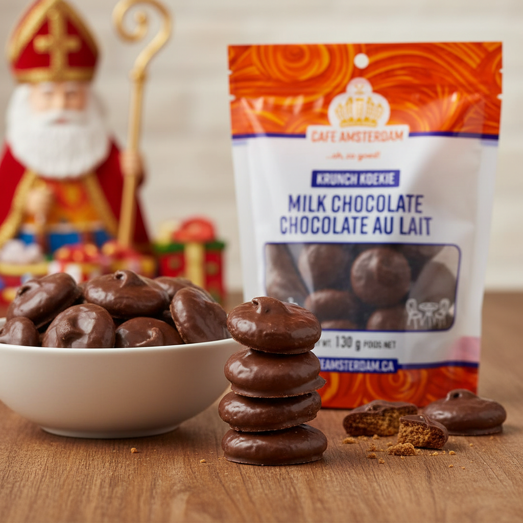 Cafe Amsterdam Crunch Koekie with Milk Chocolate – 130 g