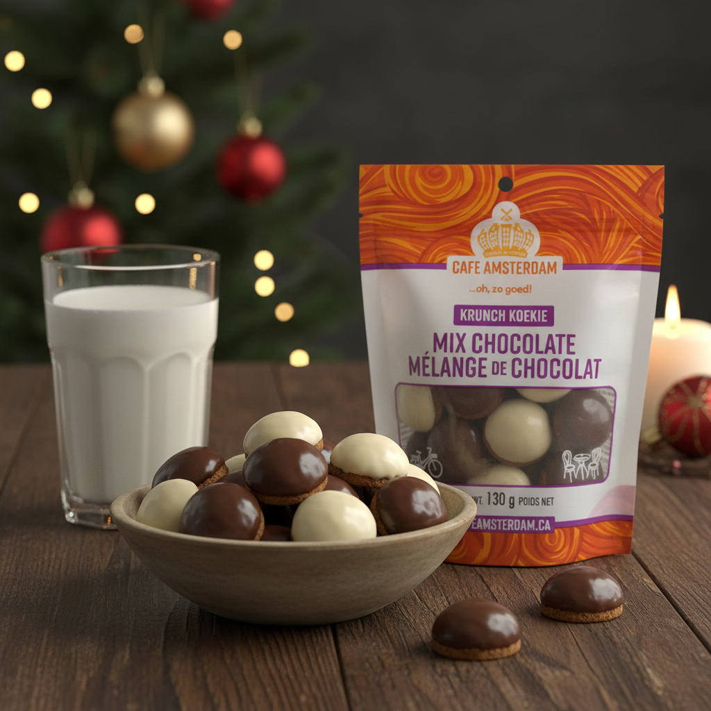 Cafe Amsterdam Crunch Koekie with Mix Chocolate – 130 g