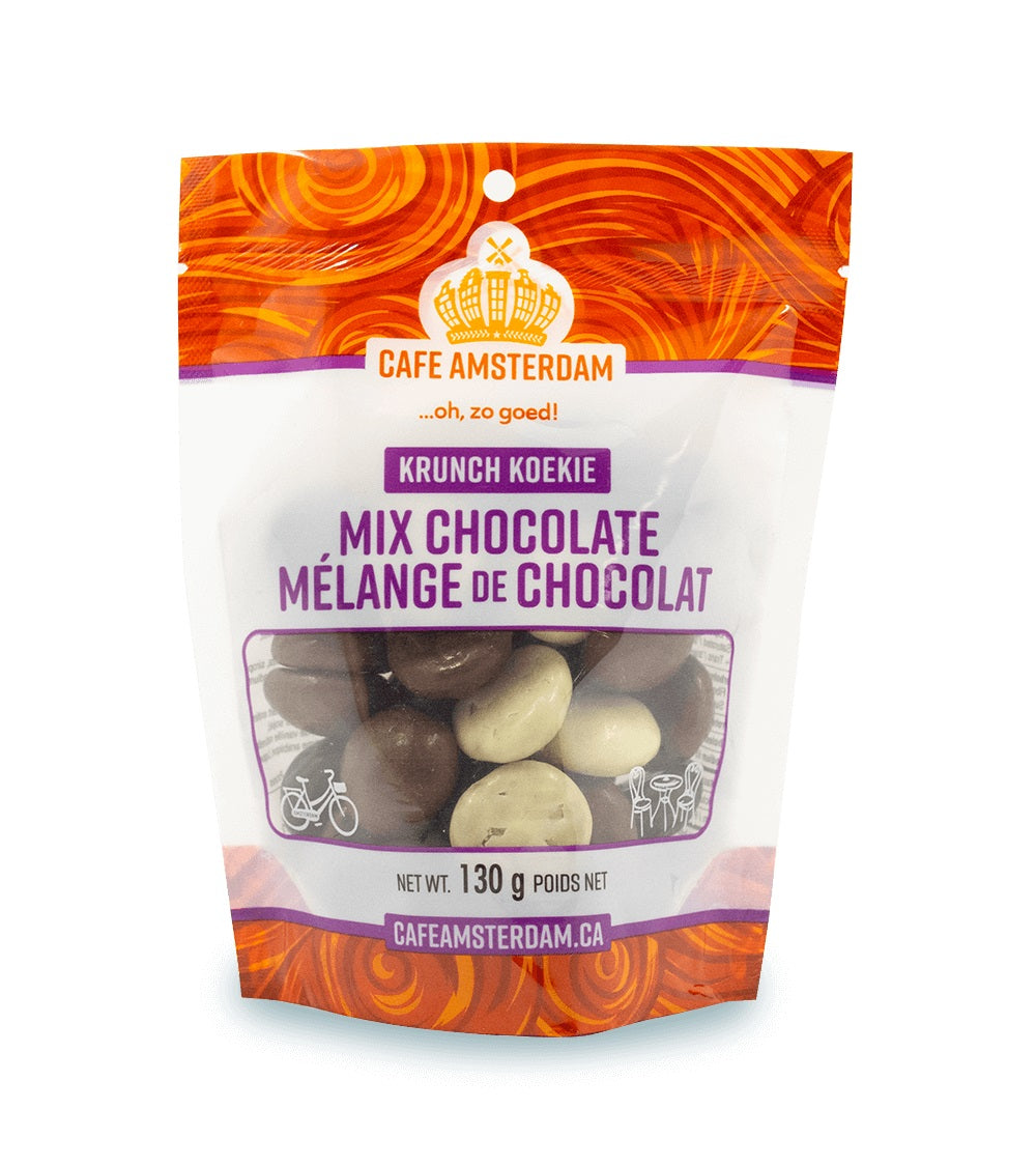 Cafe Amsterdam Crunch Koekjes-Mix Chocolate-130g ... Holland Store - Toronto