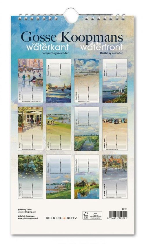 Kalender - Gosse Koopmans -- Aan de waterkant