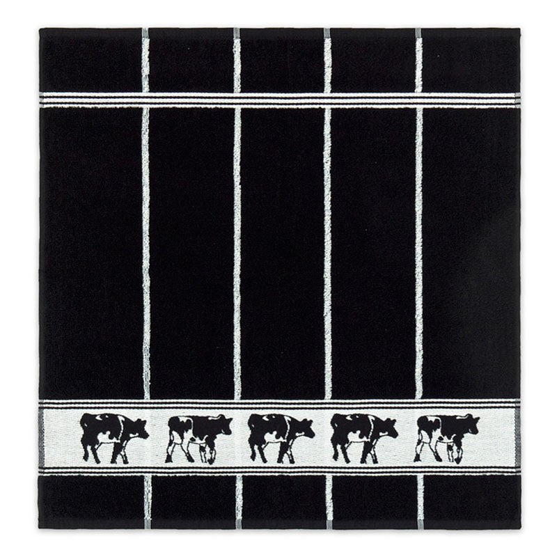 DDDDD Towel-Cow Black