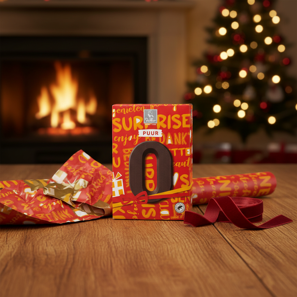 De Heer Dark Chocolate Letter-O