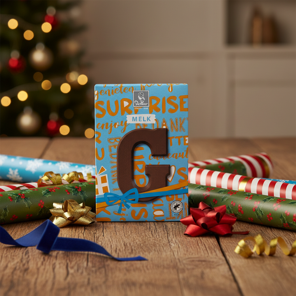 De Heer Milk Chocolate Letter-G