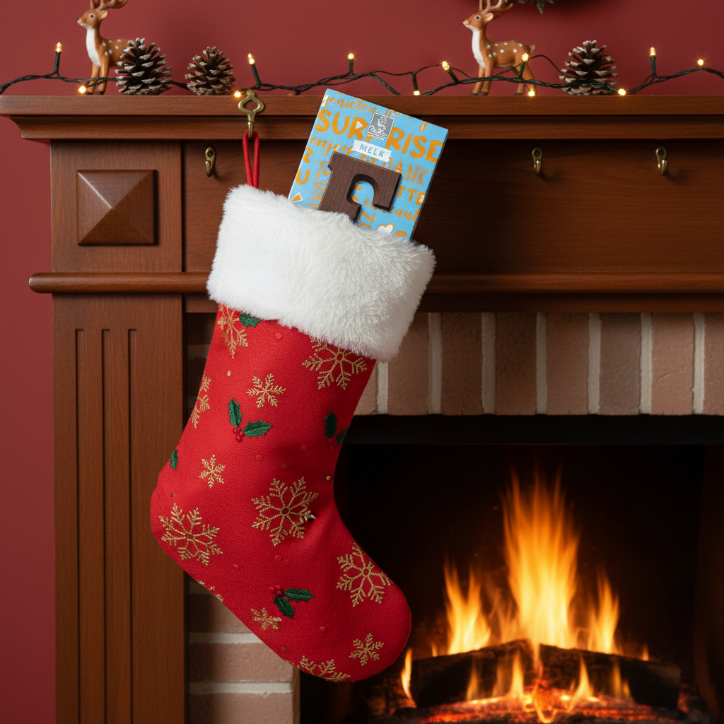 De Heer Milk Chocolate Letter-F