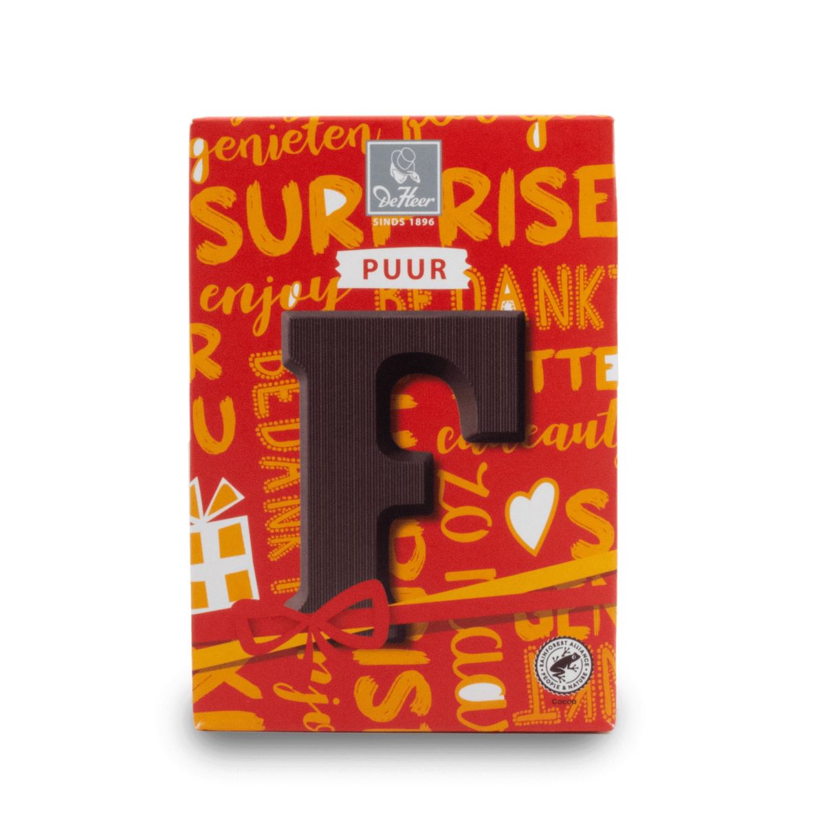 De Heer Puur Chocoladeletter F --- Holland Store - Toronto