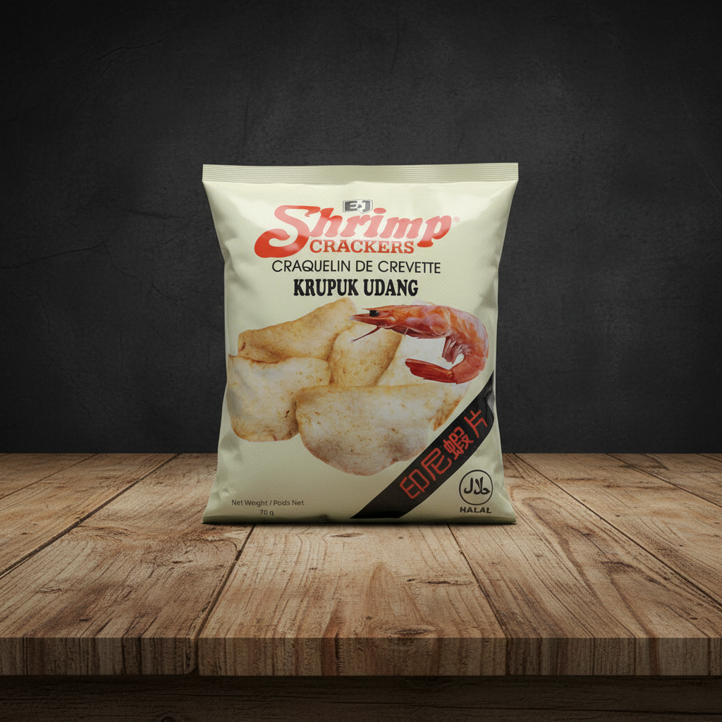 E & J Krupuk Udang-70g