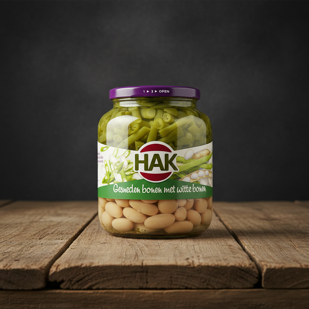 Hak Gesneden Bonen met Witte Bonen