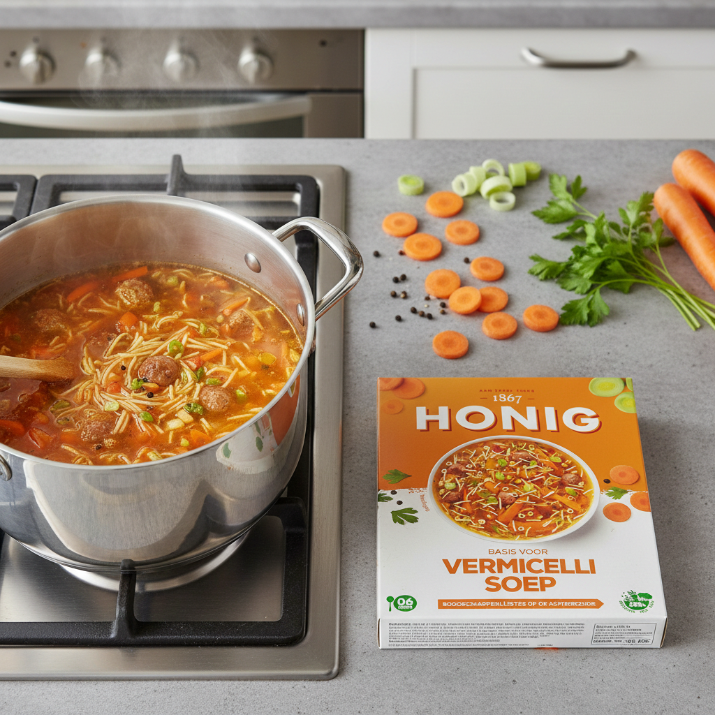 Honig basis voor Vermicelli Soep-96g