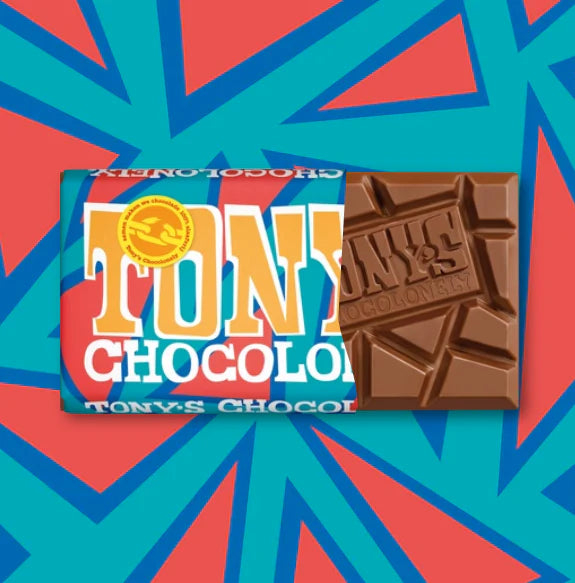 Tony's Chocolonely - 32% Melk Karamel Amandel Noga Pretzel Zeezout