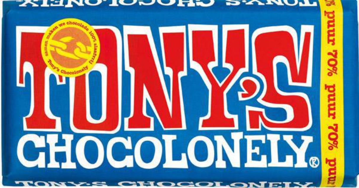 Tony's Chocolonely Dark Chocolate 70% - 180 g --- Holland Store - Toronto