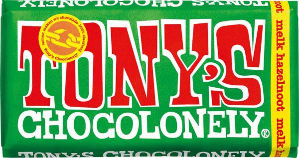 Tony's Chocolonely Milk Chocolate Hazelnut - 180 g --- Holland Store - Toronto