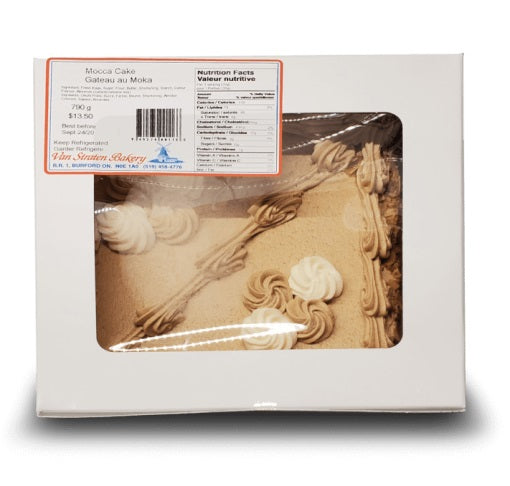 Van Straten Bakery Square Mocha Cake