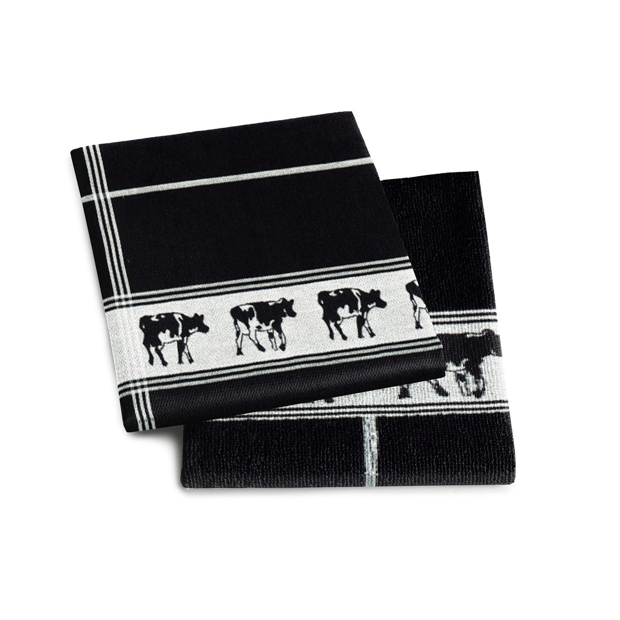 DDDDD Towel-Cow Black