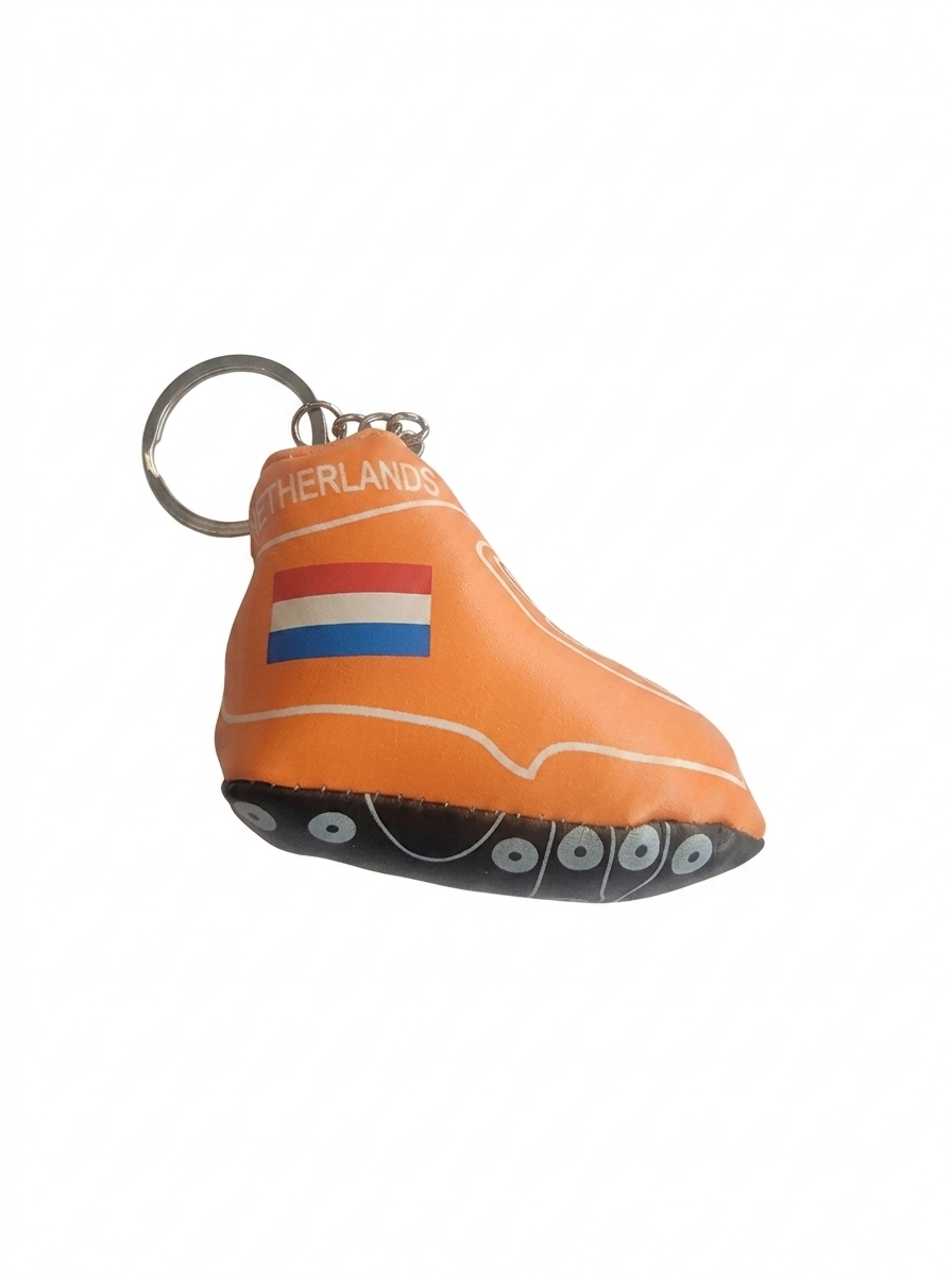 Keychain – Orange Soft Soccer Shoe