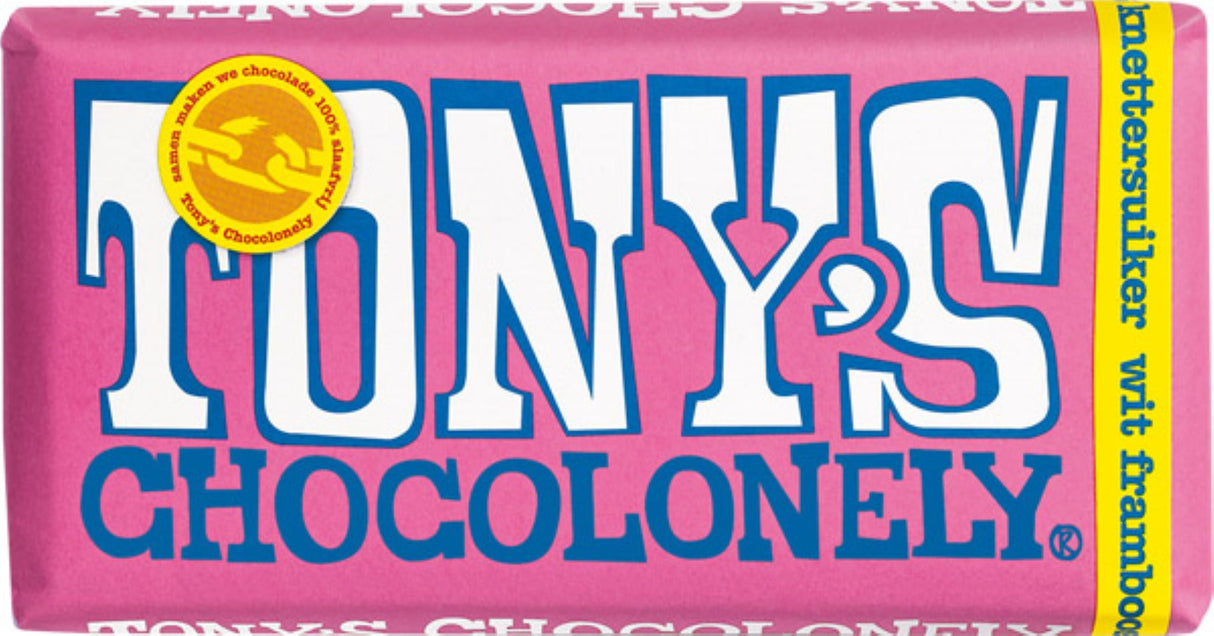 ny's Chocolonely White Chocolate Raspberry Popping Candy - 180 g --- Holland Store - Toronto