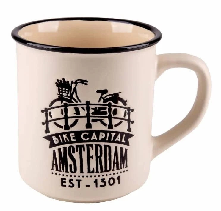 Mug de camping Amsterdam – Blanc