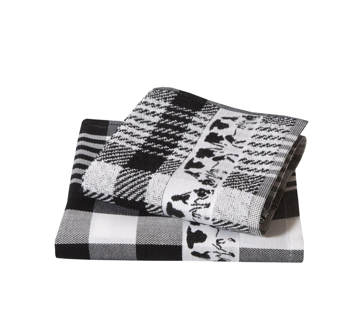 Lot de serviettes Twentse - Vache noire
