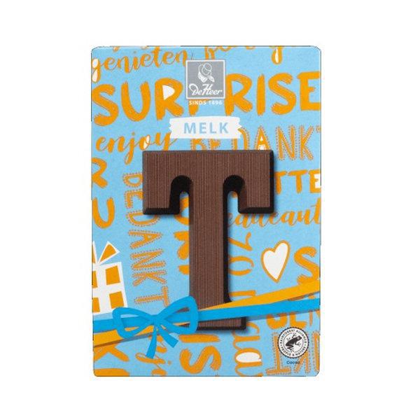 De Heer Milk Chocolate  Letter-T ... Holland Store - Toronto