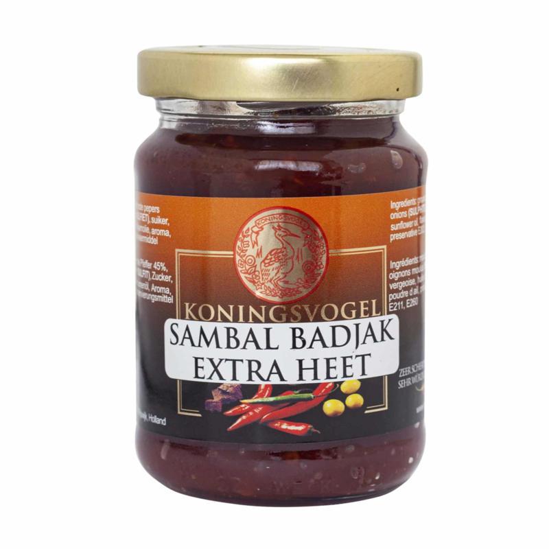 Koningsvogel Sambal Badjak Extra Heet-200g