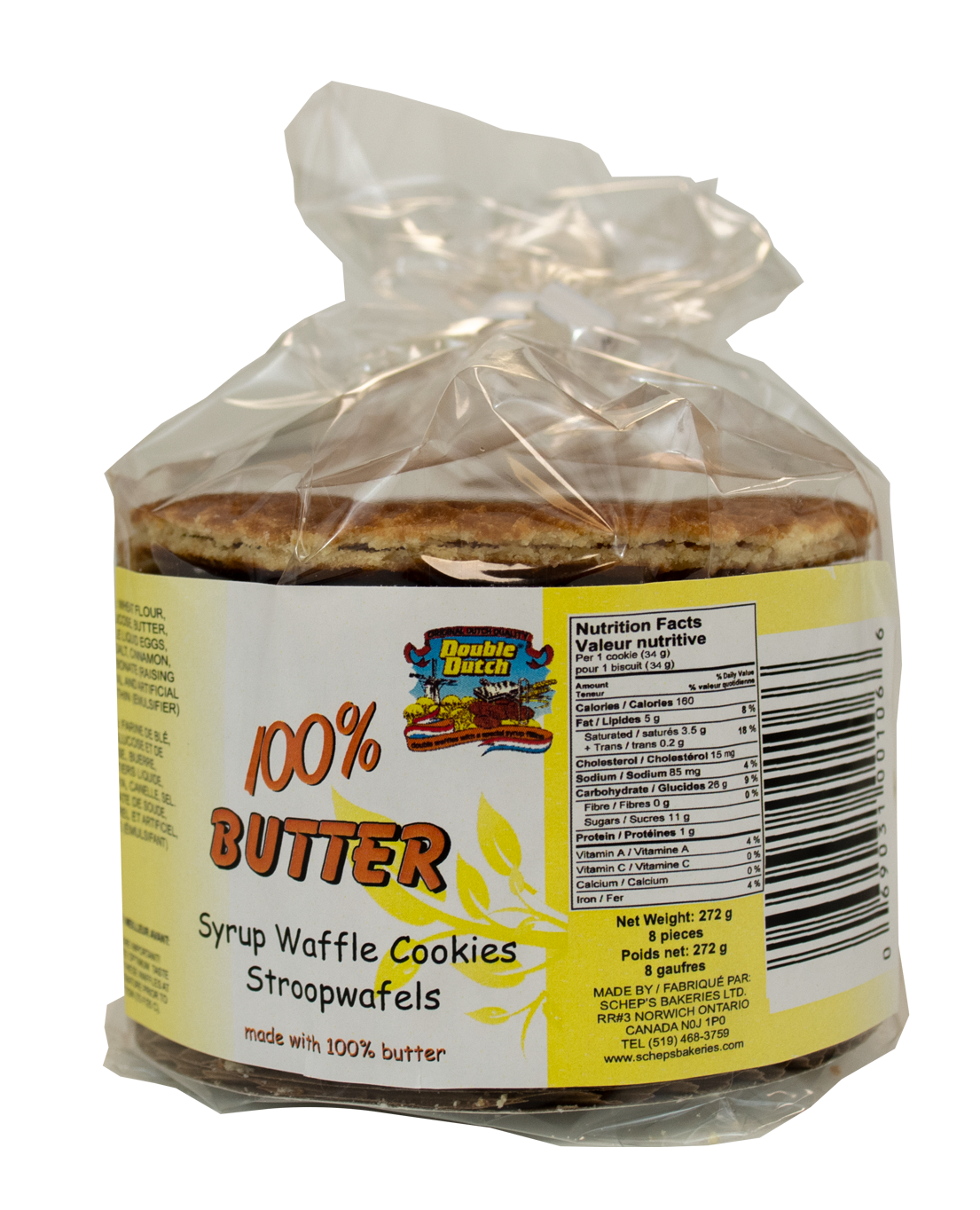 Double Dutch 100% Butter Stroopwafels-272g ... Holland Store - Toronto