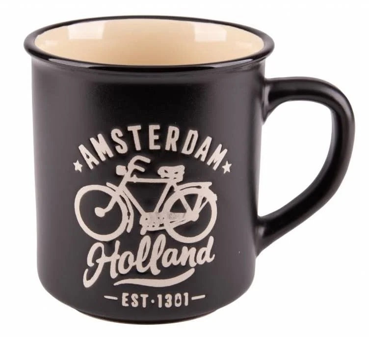 Mug de camping Amsterdam – Noir