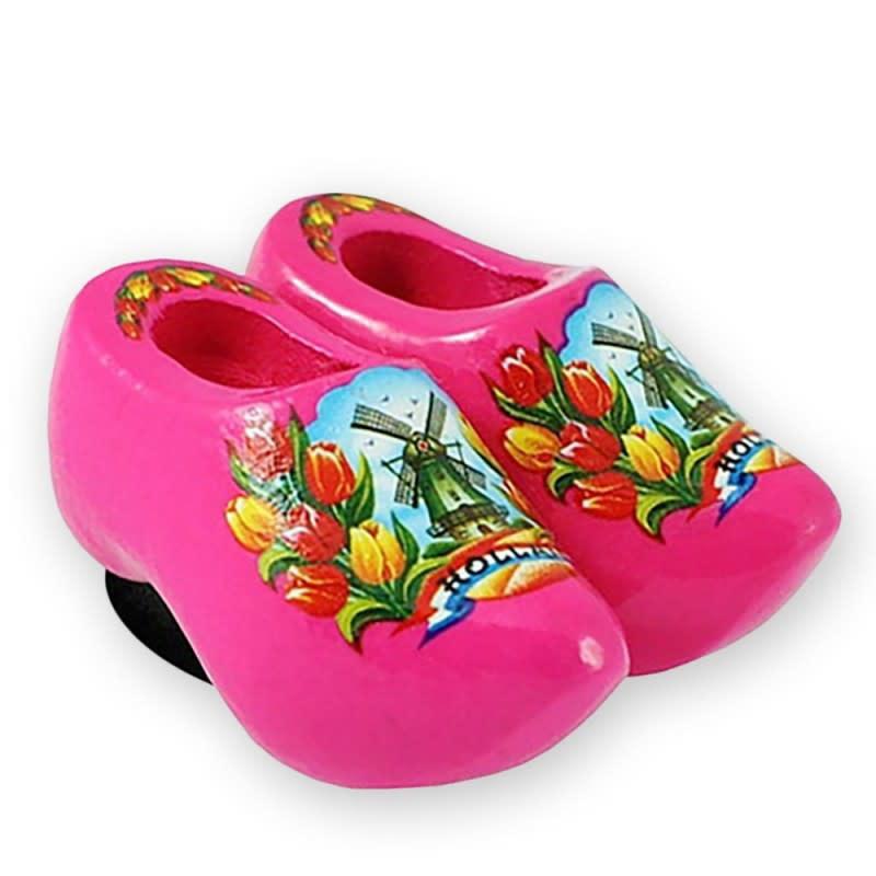 Wooden Shoes with Ribbon - Pink