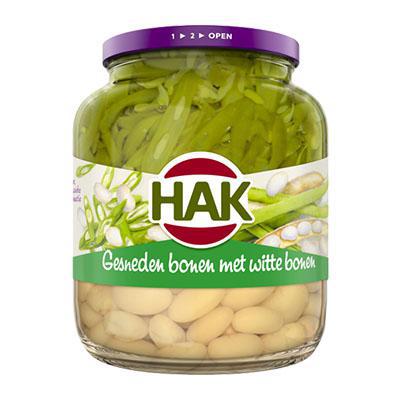 Hak Gesneden Bonen met Witte Bonen - Large