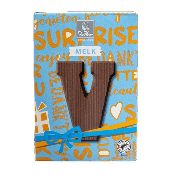 De Heer Milk Chocolate  Letter-V ... Holland Store - Toronto