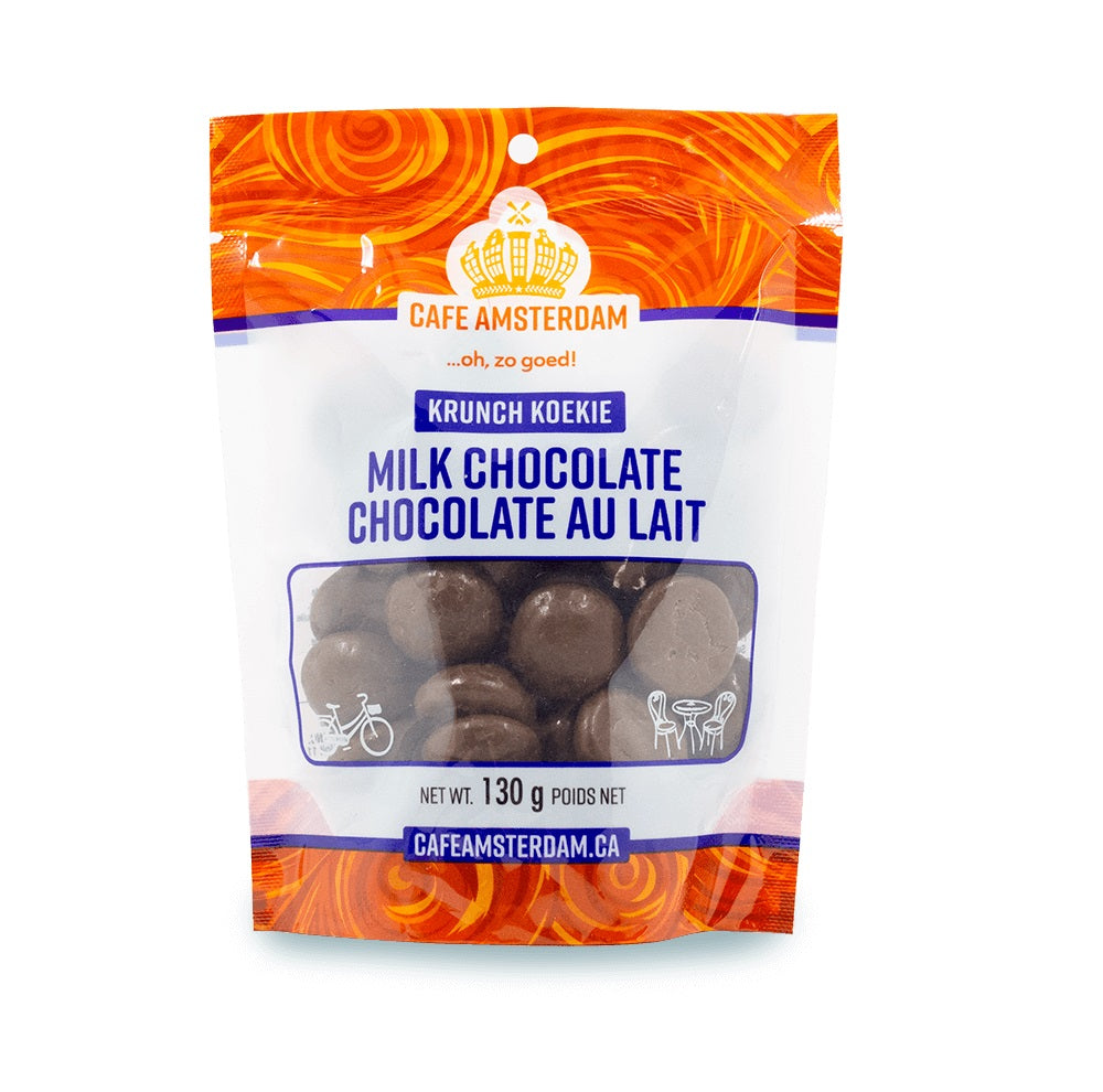Cafe Amsterdam Crunch Koekjes-Milk Chocolate-130g