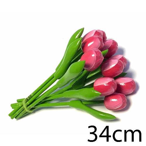 Wooden Tulip - Pink / White