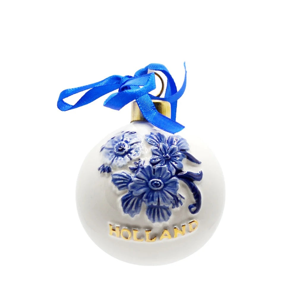 DB Ornament-Ball with Flowers and Holland