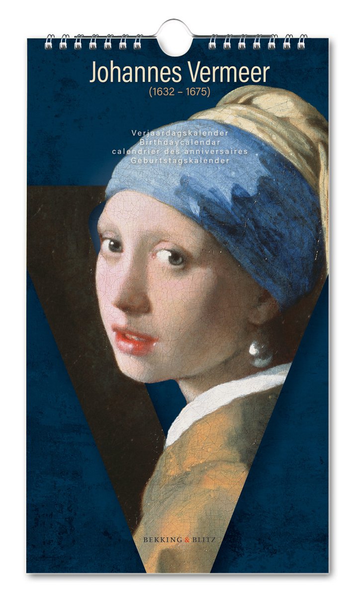 Kalender - Johannes Vermeer - De dame met de parel