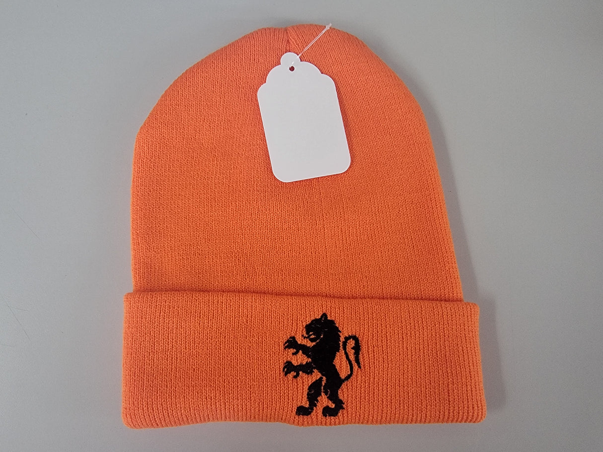 Toque - Orange with Black Lion