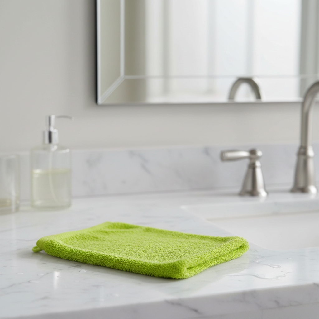 Alpha Washcloth - Apple Green