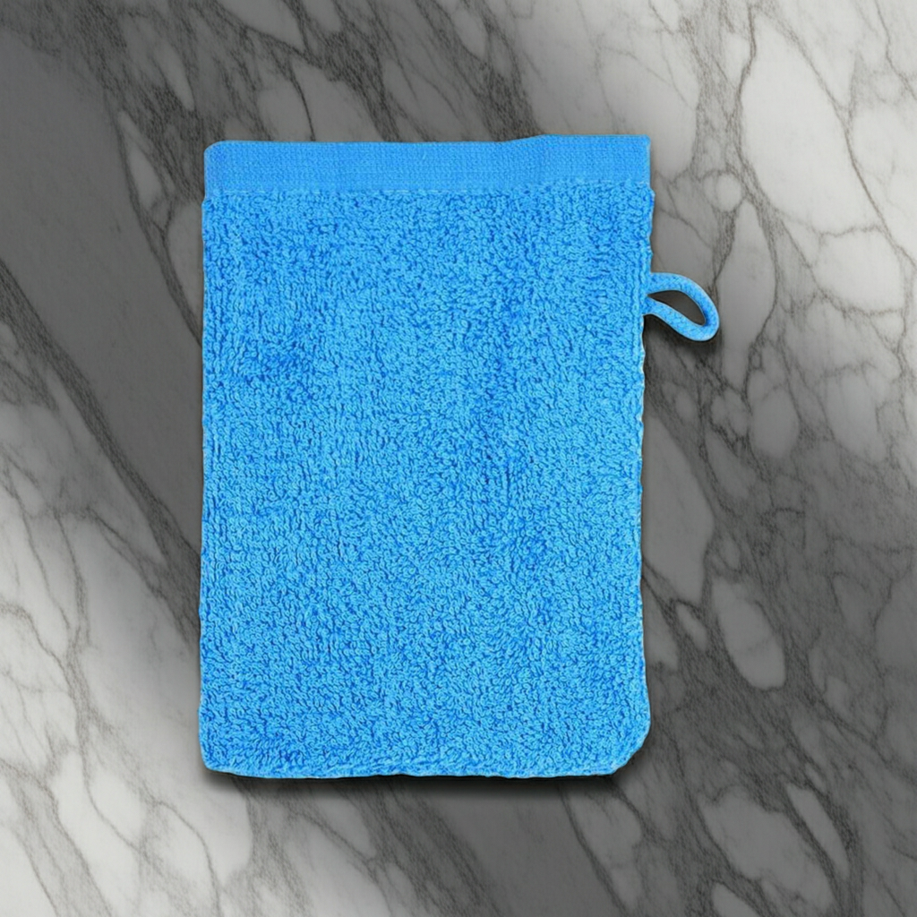 Alpha Washcloth - Turquoise Blue