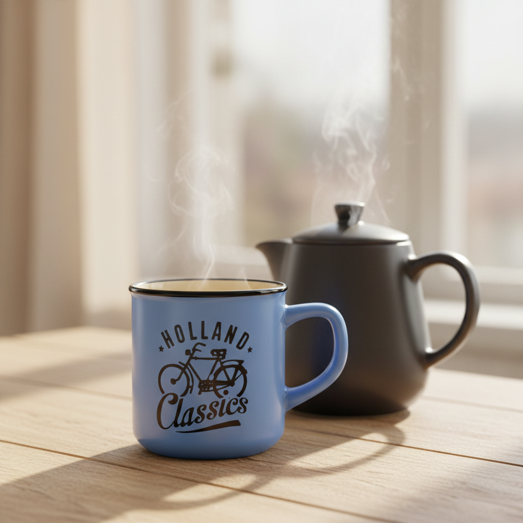 Mug de camping Amsterdam – Bleu