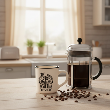 Amsterdam Camping Mug – White