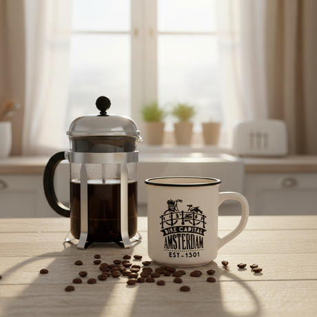 Amsterdam Camping Mug - White