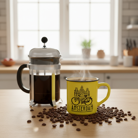 Amsterdam Camping Mug - Yellow