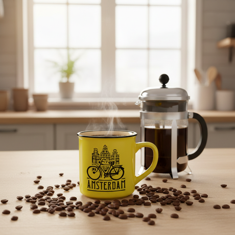 Amsterdam Camping Mug – Yellow