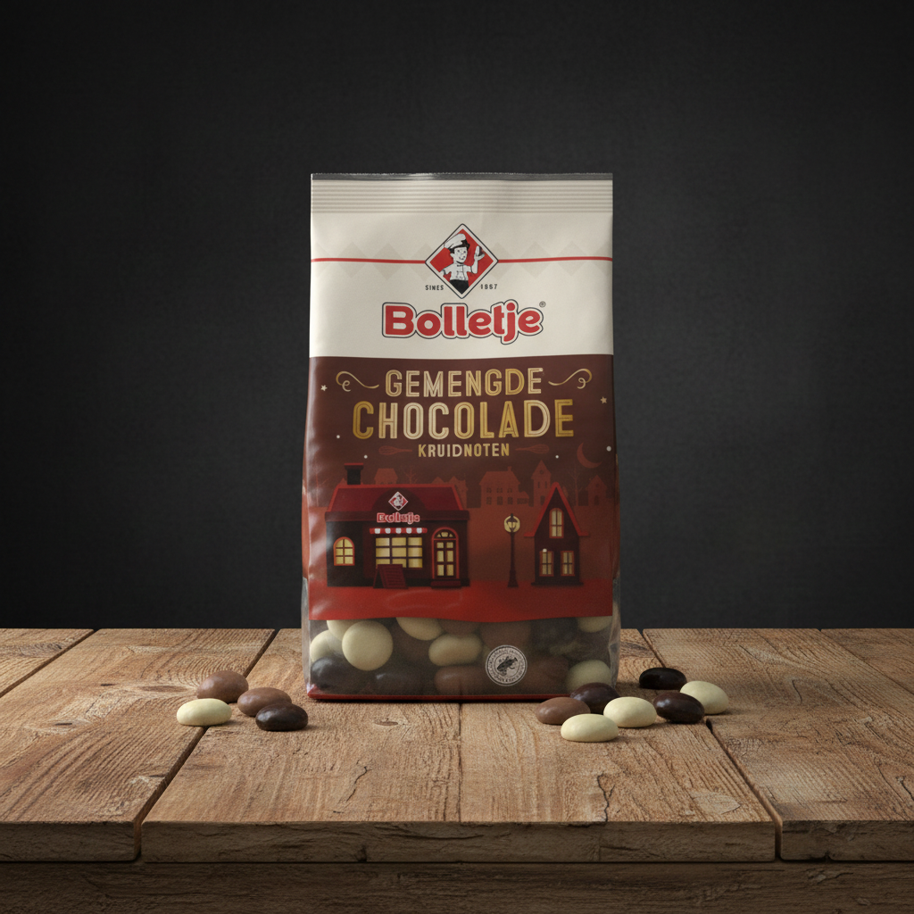 Bolletje Kruidnoten-Gemende Chocolat-250g