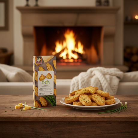 Buiteman Gouda & Chive Biscuits-75g