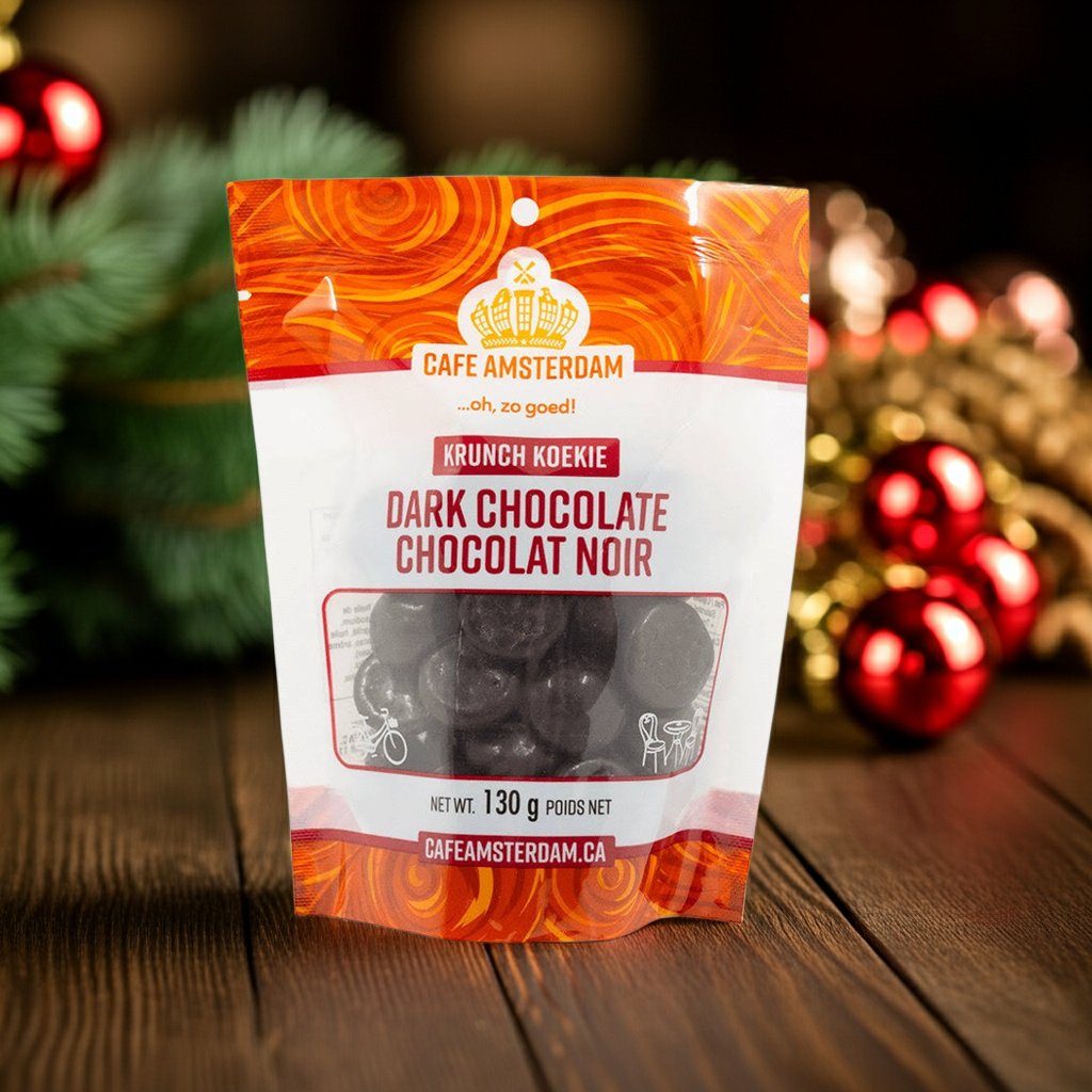 Cafe Amsterdam Crunch Koekie-Dark Chocolate-130g